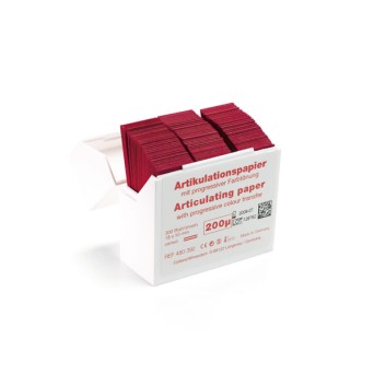 PAPEL ARTICULAR HANEL 200 µ rojo/rojo 300 ud