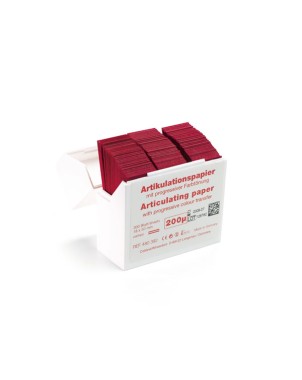 PAPEL ARTICULAR HANEL 200 µ rojo/rojo 300 ud