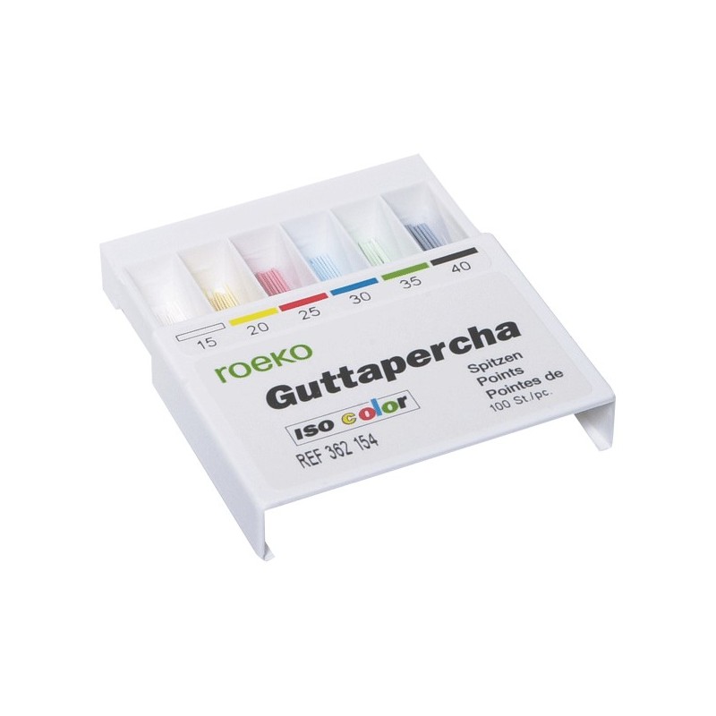 PUNTA GUTAPERCHA ROEKO SUPRA COLOR 35 100 ud