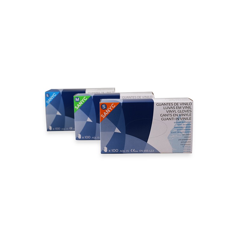 GUANTES VINILO PEQUEÑOS 100u.