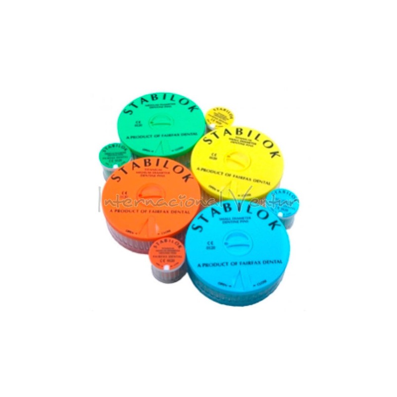 PINS STABILOK ACERO 0.76 VERDE 100u.