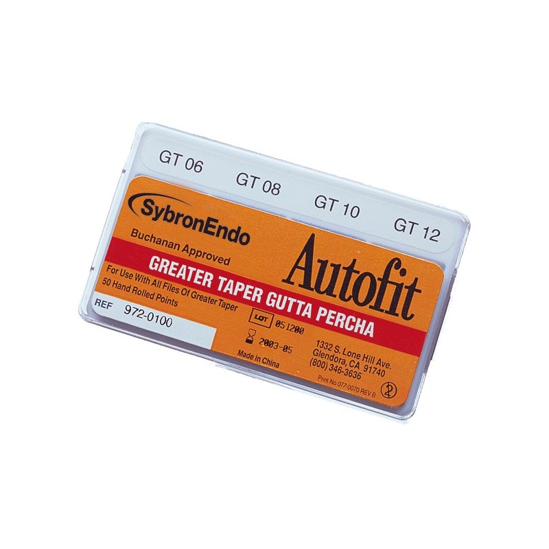 GUTAPERCHA AUTOFIT GREATER TAPER 08 50 ud