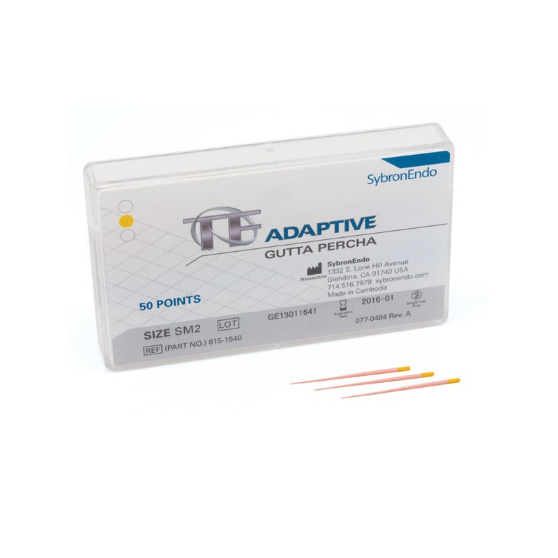 GUTAPERCHA TF ADAPTIVE SM2 kit pequeño amarillo 50 ud