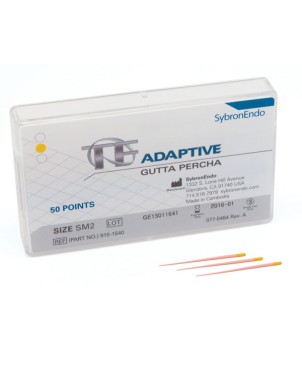 GUTAPERCHA TF ADAPTIVE SM2 kit pequeño amarillo 50 ud