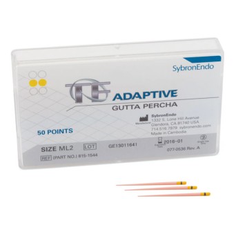 GUTAPERCHA TF ADAPTIVE ML2 med/largo kit amarillo 50 ud