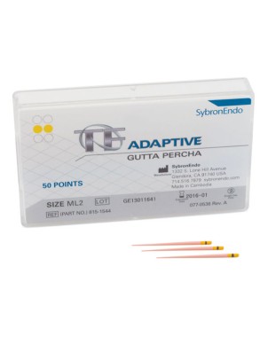 GUTAPERCHA TF ADAPTIVE ML2 med/largo kit amarillo 50 ud