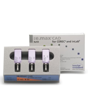 IPS EMAX CAD cerec/inlab LT A2 B32 3 ud