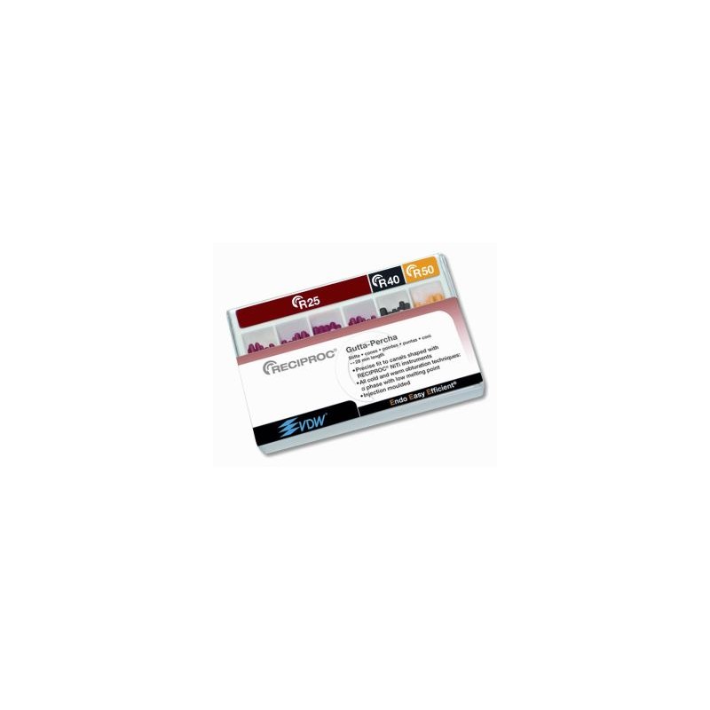 PUNTA GUTAPERCHA RECIPROC VDW R25 28 mm 60 ud