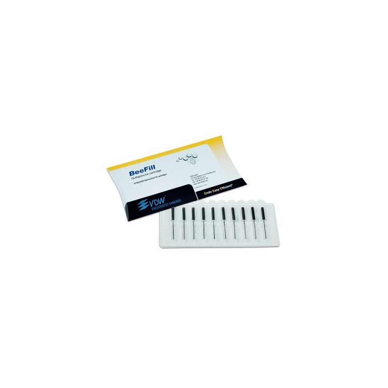 GUTAPERCHA BEEFILL VDW cartuchos 23g/0,6mm 10 ud