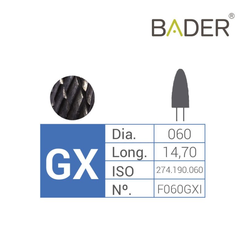 Fresa Carburo Tungsteno F060GXI ISO.500.104.274.190.060 BADER