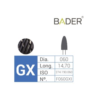 Fresa Carburo Tungsteno F060GXI ISO.500.104.274.190.060 BADER