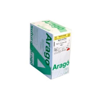 SUTURA ARAGO TB10 4/0 seda triangular 12 ud