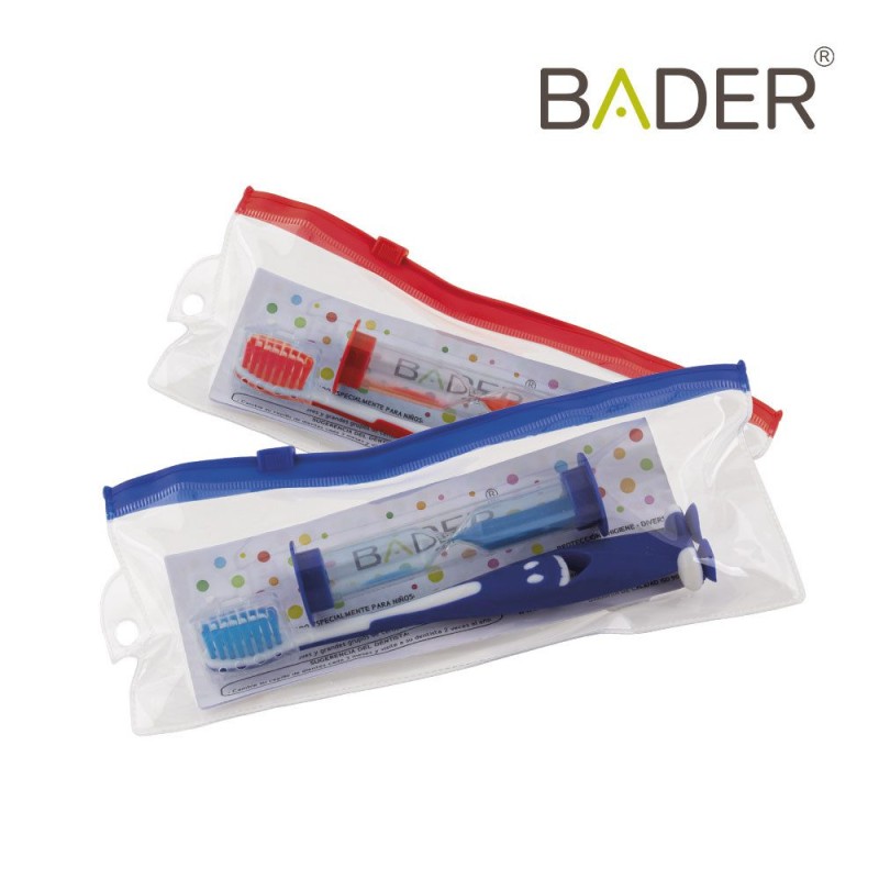 Estuche de cepillo dental infantil con reloj de arena BADER