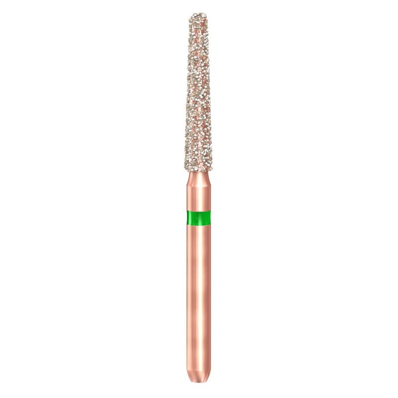 KP6848KR.314.014  KOMET FRESA DIAMANTE CONICA HOMBRO REDONDEADO TURBINA ø 014  5 ud.
