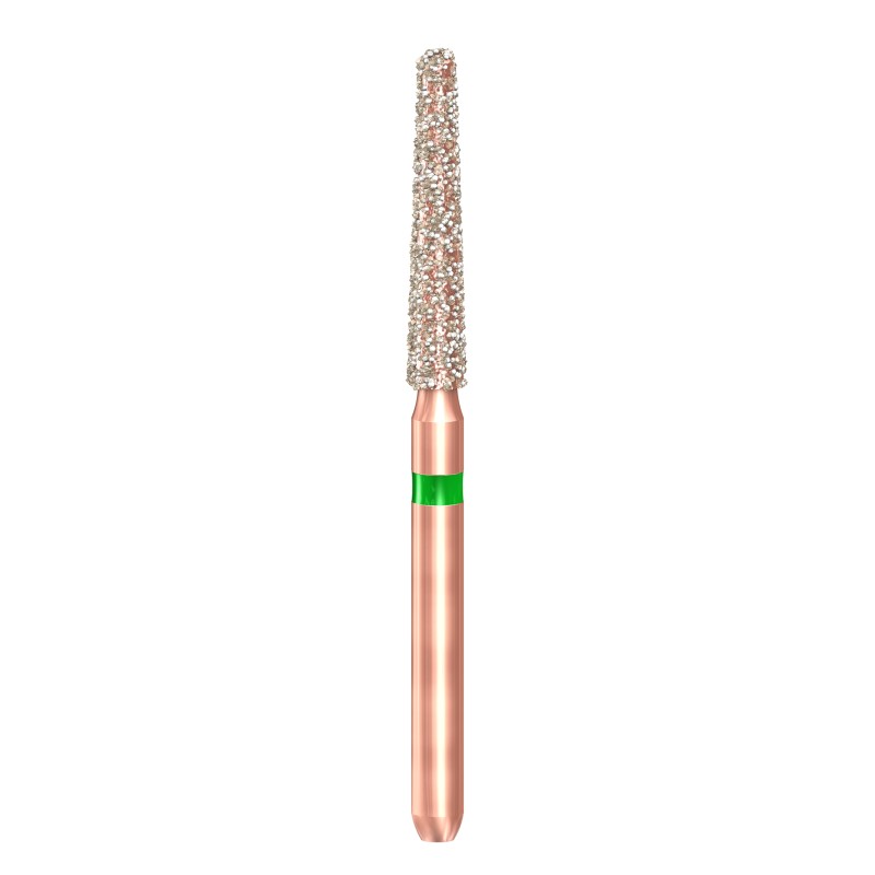 KP6848KR.314.018  KOMET FRESA DIAMANTE CONICA HOMBRO REDONDEADO TURBINA ø 018  5 ud.