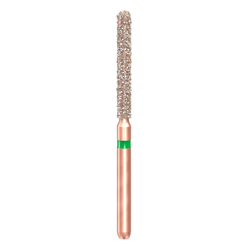 KP6882L.314.014  KOMET FRESA DIAMANTE CILINDRICA REDONDEADA TURBINA ø 014  5 ud.