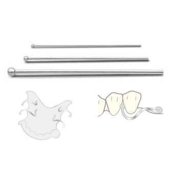 GANCHO de bola 0.9 mm 100 ud