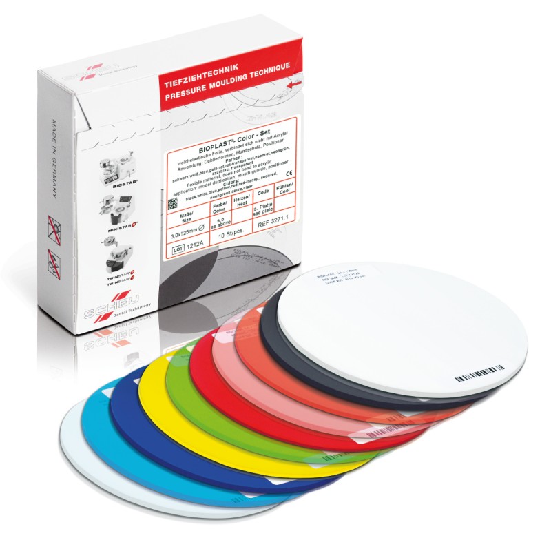 BIOPLAST rojo neon 3.0x125 mm 10 ud
