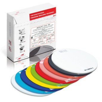 BIOPLAST rojo transparente 3.0x125 mm 10 ud