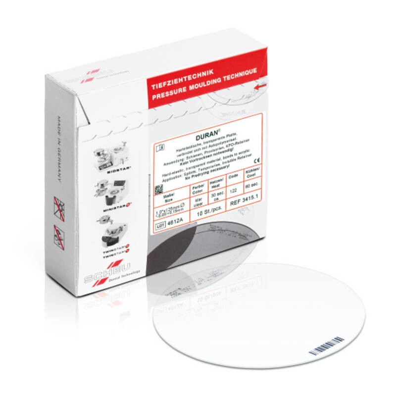 DURAN planchas transparentes  0.5x120 mm rd 10 ud