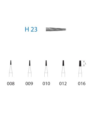 H23.314.008  KOMET FRESA C. TUNGSTENO CONICA TURBINA ø 008  5 ud.