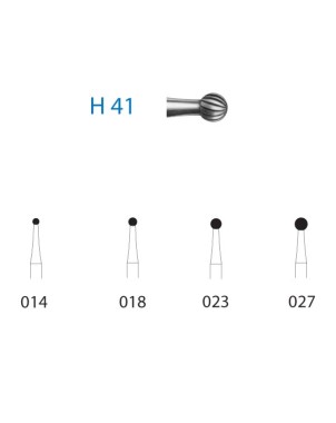 H41.314.018  KOMET FRESA C. TUNGSTENO BOLA TURBINA ø 018  5 ud.
