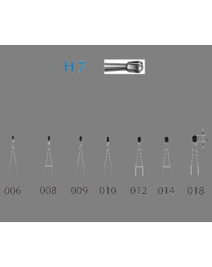 H7.314.009  KOMET FRESA C. TUNGSTENO PERA TURBINA ø 009  5 ud.