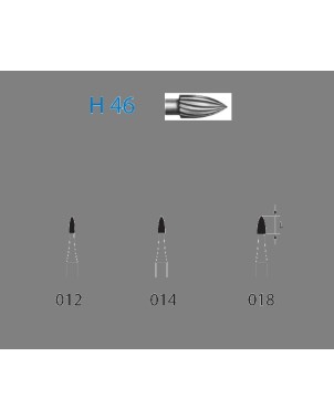 H46.314.018  KOMET FRESA C. TUNGSTENO BALON RUGBY TURBINA ø 018  5 ud.