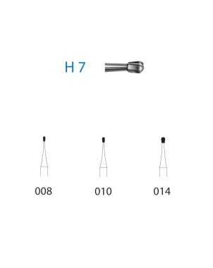 H7.204.010  KOMET FRESA C. TUNGSTENO PERA CONTRAANGULO ø 010  5 ud.