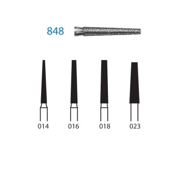 848.314.016  KOMET FRESA DIAMANTE CONICA TURBINA ø 016 GRANO ESTANDAR 5 ud.