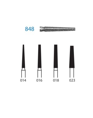 848.314.016  KOMET FRESA DIAMANTE CONICA TURBINA ø 016 GRANO ESTANDAR 5 ud.