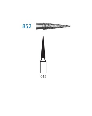 852.314.012  KOMET FRESA DIAMANTE LANZA TURBINA ø 012 GRANO ESTANDAR 5 ud.