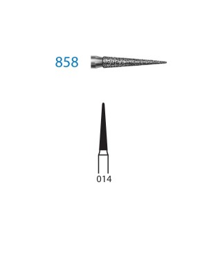 858.313.014  KOMET FRESA DIAMANTE LANZA TURBINA CORTO ø 014 GRANO ESTANDAR 5 ud.