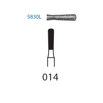 5830L.314.014  KOMET FRESA DIAMANTE PERA TURBINA ø 014 GRANO SUPER GRUESO 5 ud.