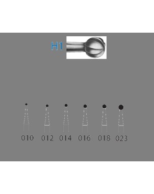 H1.316.023  KOMET FRESA C. TUNGSTENO BOLA TURBINA XLARGO ø 023  5 ud.