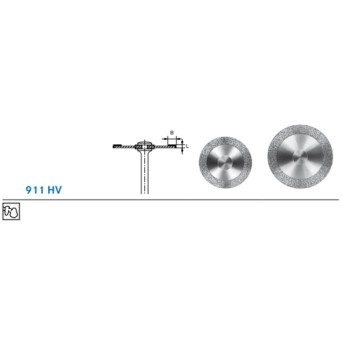 911HV.104.220 KOMET DISCO DIAMANTE REVESTIMIENTO CARA SUP PIEZA DE MANO ø 220 - 1uds