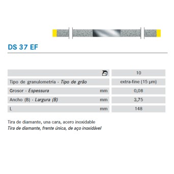 TIRAS PULIR KOMET DS37EF.0. KOMET diamante 10 ud
