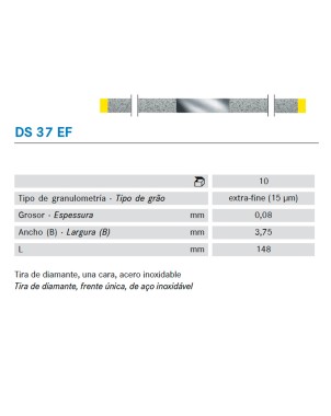 TIRAS PULIR KOMET DS37EF.0. KOMET diamante 10 ud