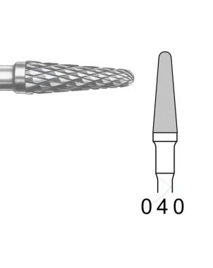 H79E.104.040 KOMET FRESA C. TUNGSTENO CONICA REDONDEADA PIEZA DE MANO ø 040 - 1uds