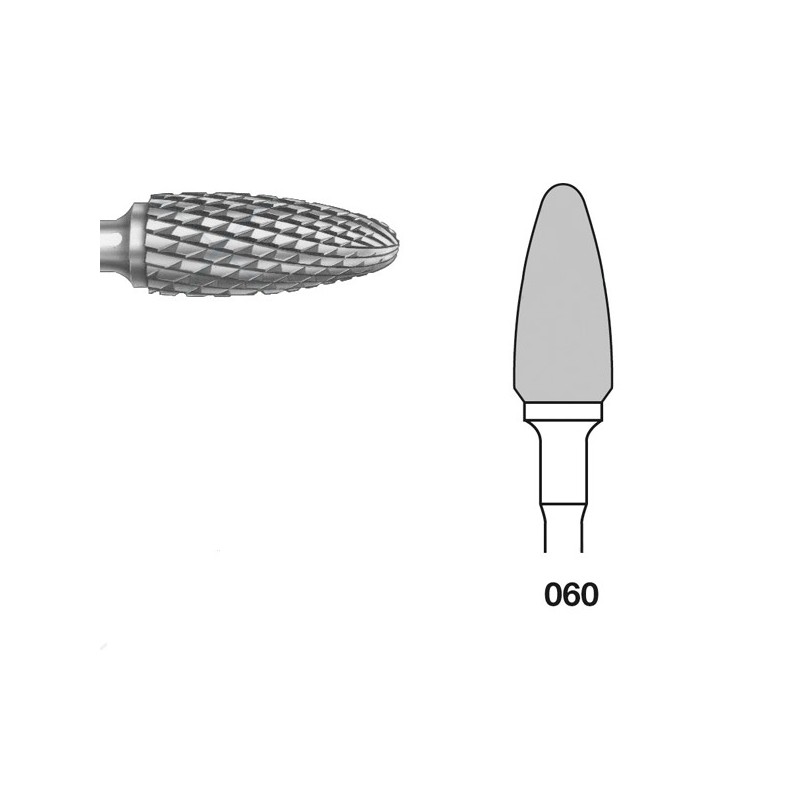 H251E.104.060 KOMET FRESA C. TUNGSTENO BELLOTA PIEZA DE MANO ø 060 - 1uds