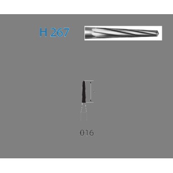 H267.104.016  KOMET FRESA C. TUNGSTENO CONICA PIEZA DE MANO ø 016  5 ud.
