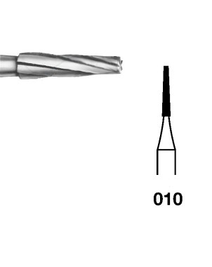 H23L.104.010 KOMET FRESA C. TUNGSTENO CONICA PIEZA DE MANO ø 010 - 5uds