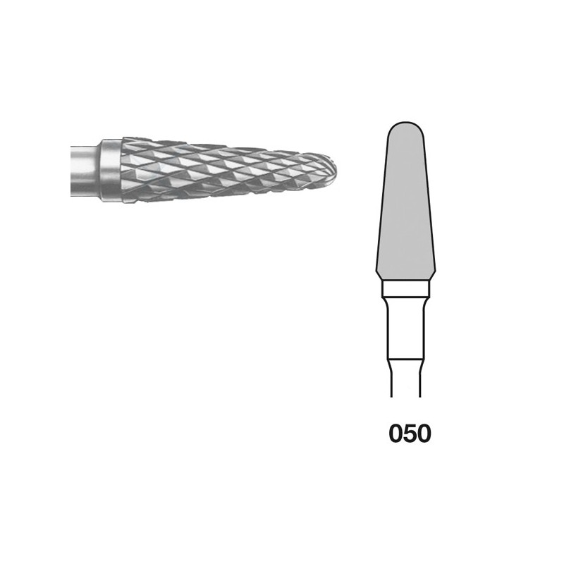 H79E.104.050 KOMET FRESA C. TUNGSTENO CONICA REDONDEADA PIEZA DE MANO ø 050 - 1uds