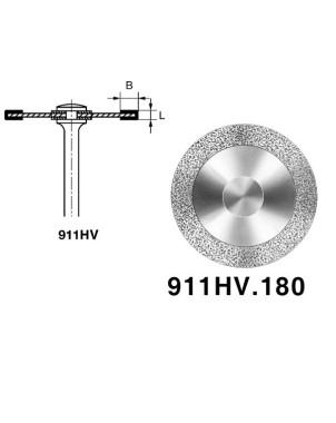 911HV.104.180 KOMET DISCO DIAMANTE REVESTIMIENTO CARA SUP PIEZA DE MANO ø 180 - 1uds