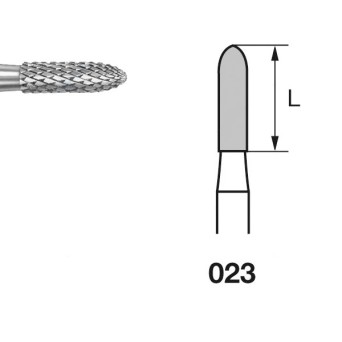 H139E.104.023 KOMET FRESA C. TUNGSTENO TORPEDO PIEZA DE MANO ø 023 - 1uds
