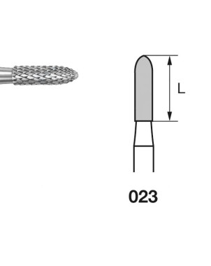 H139E.104.023 KOMET FRESA C. TUNGSTENO TORPEDO PIEZA DE MANO ø 023 - 1uds