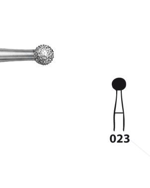 801.104.023 KOMET FRESA DIAMANTE REDONDA PIEZA DE MANO ø 023 - 5uds