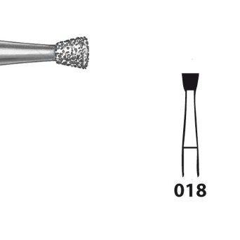805.104.018 KOMET FRESA DIAMANTE CONO INVERTIDO PIEZA DE MANO ø 018 - 5uds