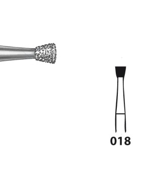 805.104.018 KOMET FRESA DIAMANTE CONO INVERTIDO PIEZA DE MANO ø 018 - 5uds