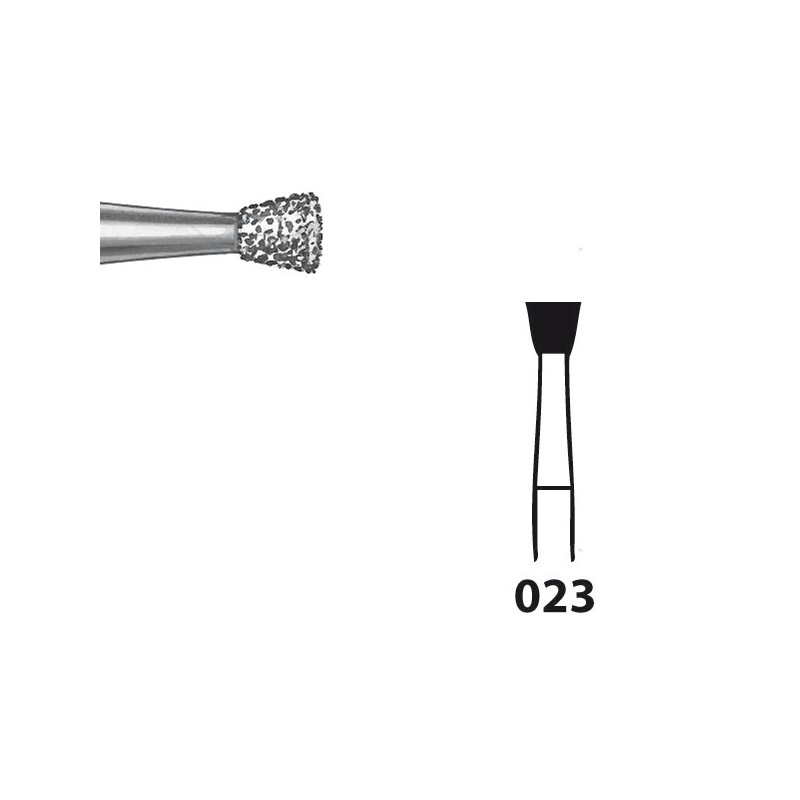 805.104.023 KOMET FRESA DIAMANTE CONO INVERTIDO PIEZA DE MANO ø 023 - 5uds